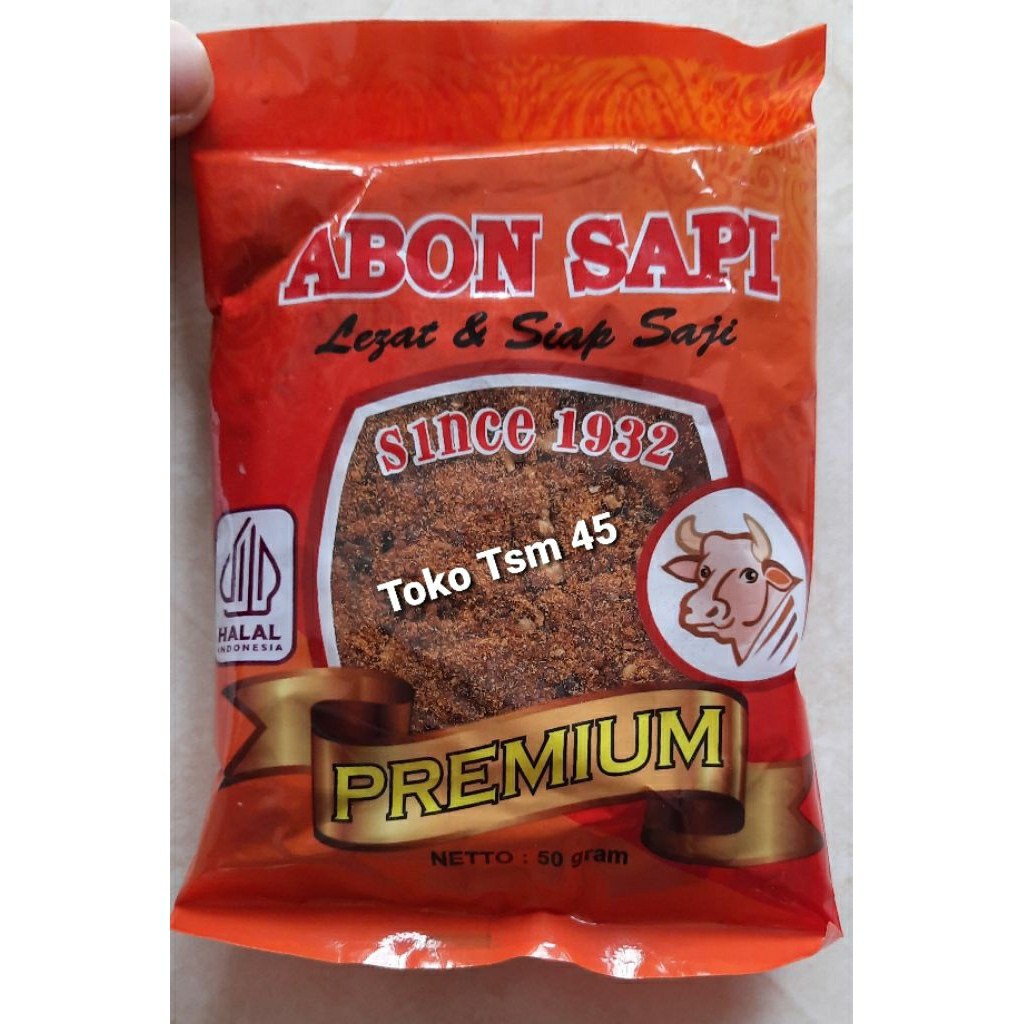 

ABON SAPI 32 PREMIUM LEZAT DAN SIAP SAJI HALAL KEMASAN 50GR