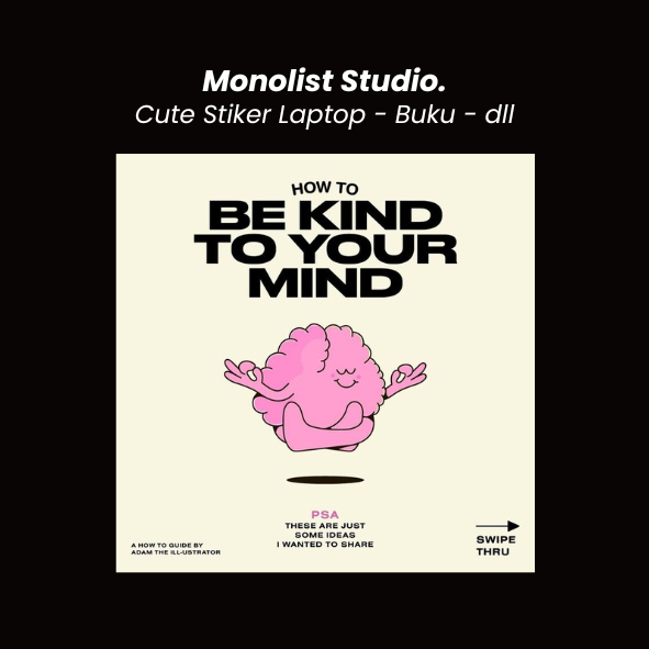 

Monolist - Stiker aesthetik lucu karakter - stiker laptop HP Notebook ukuran 3x4 cm