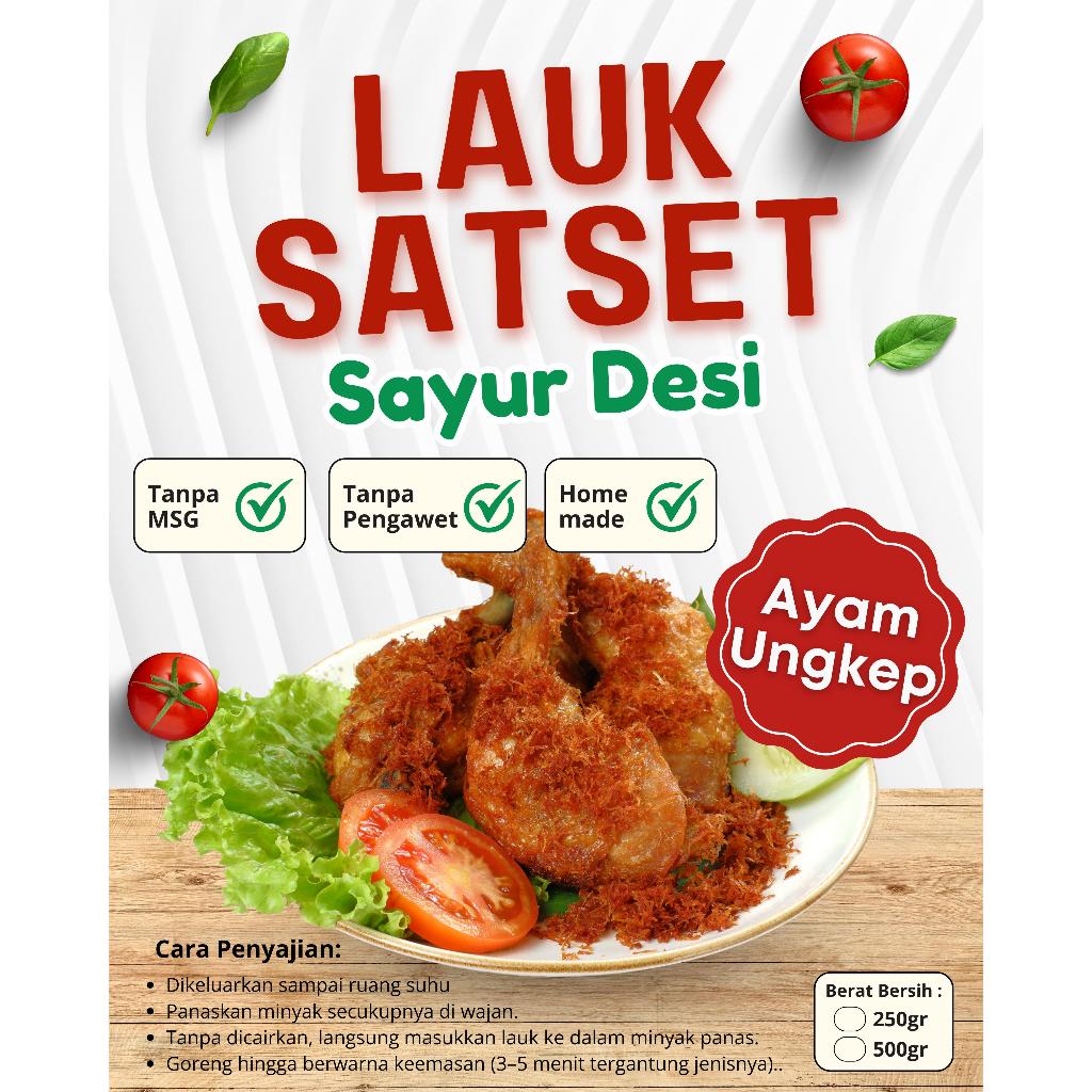 

Lauk Satset Ayam Ungkep 250gram Sayur Desi