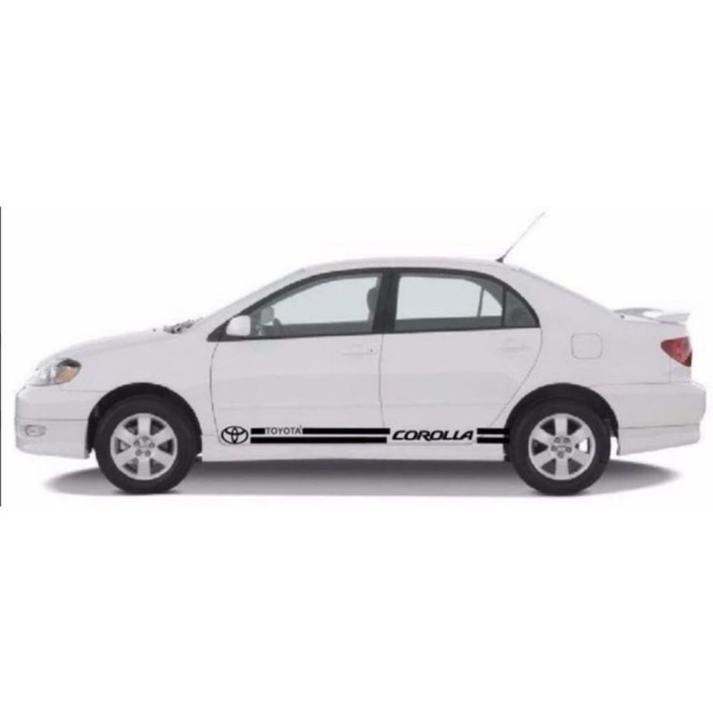Sticker mobil Corolla vios sedan dll sticker list terlaris mobil Toyota Corolla stiker mobil Corolla