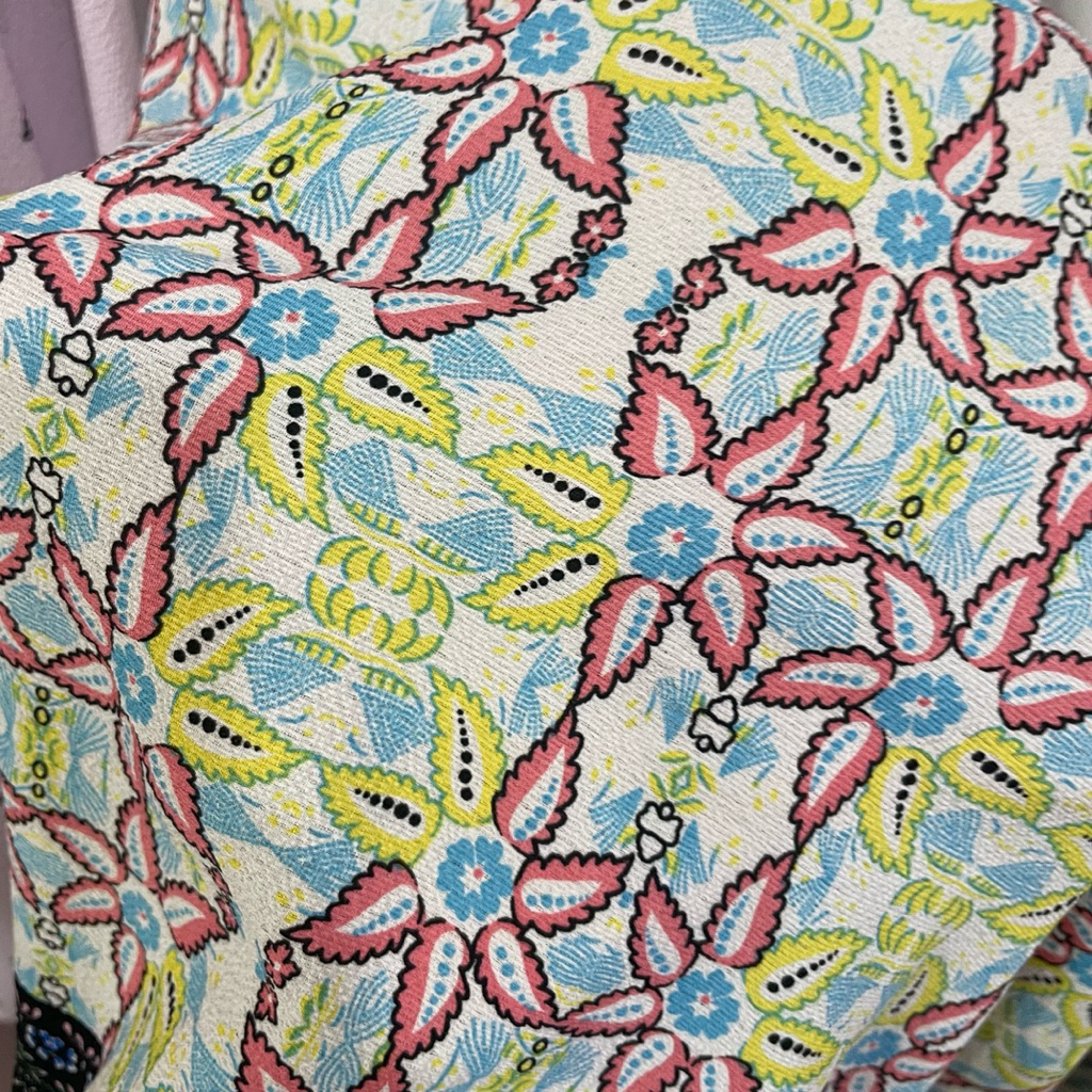 kain bubble crepe motif etnik premium - kain crepe crinkle premium - kain zara crepe - kain nasiji c