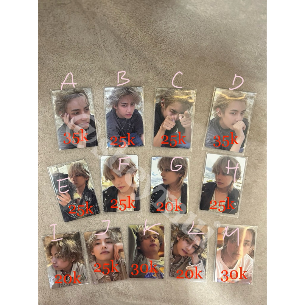 photocard pc official taehyung v layover