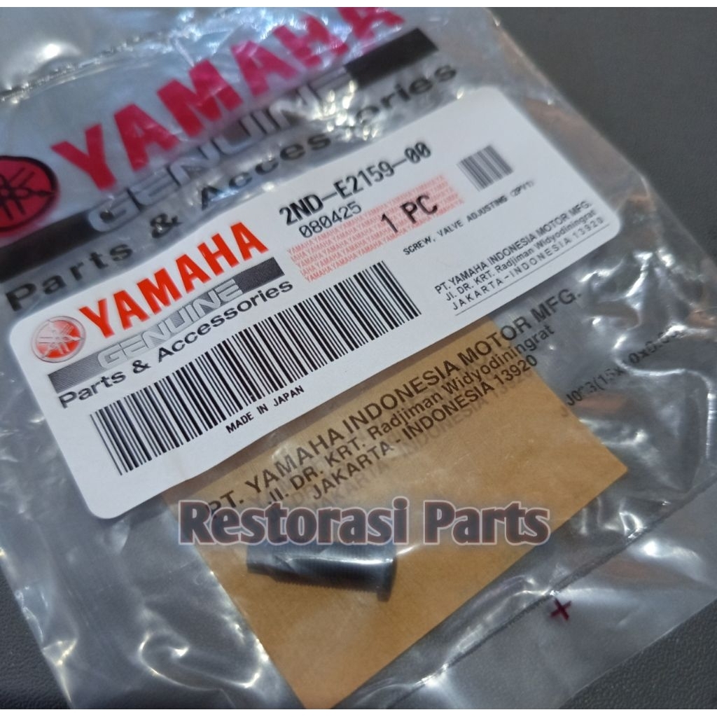 Baut Setelan Stelan Klep R15 R 15 Jupiter MX 135 Vixion New Mx King Original 2ND-E2159-00
