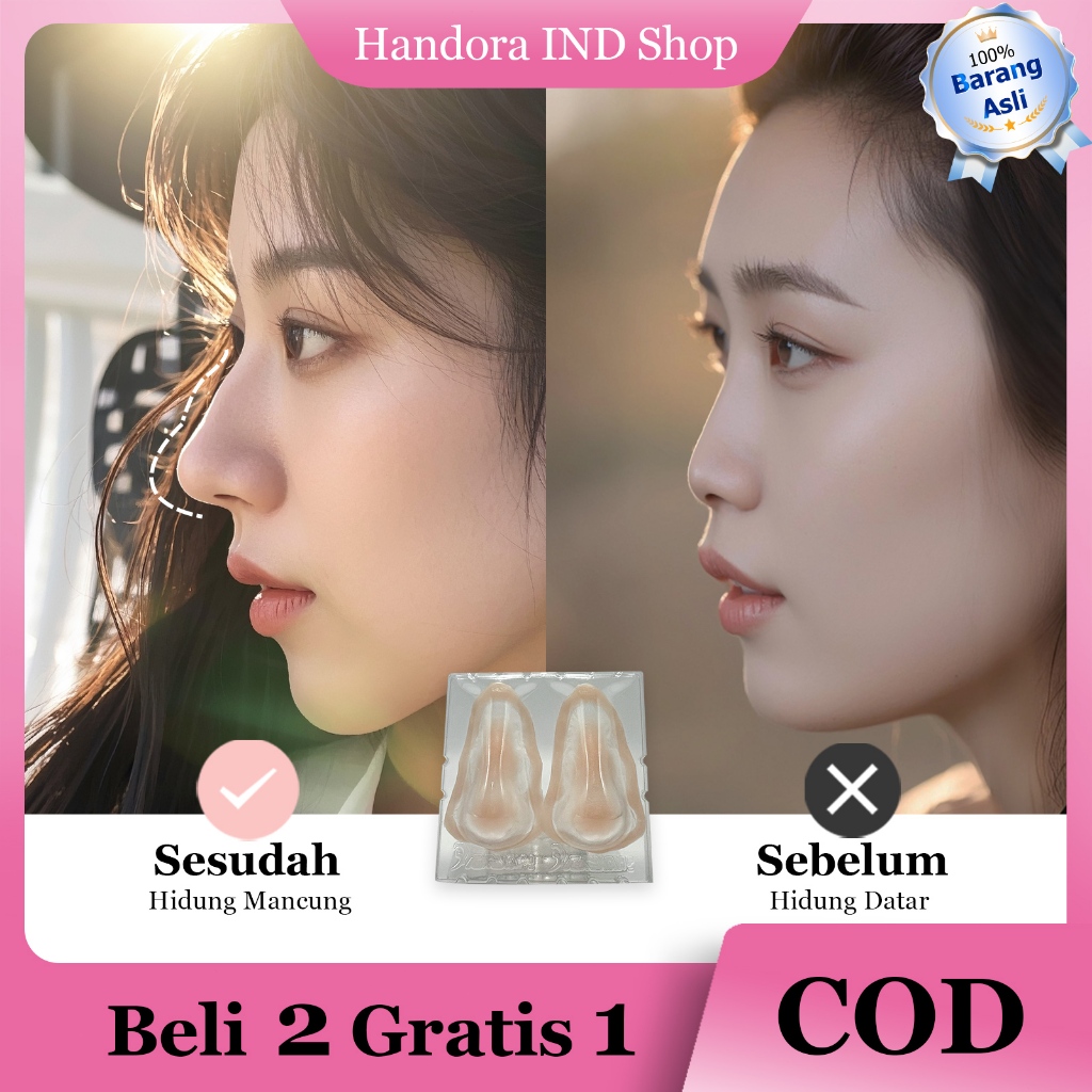 Cosplay Alat Pemancung Hidung Palsu Silikon Tempel Nose Up 3D Anime SFX Makeup Hidung Mancung W