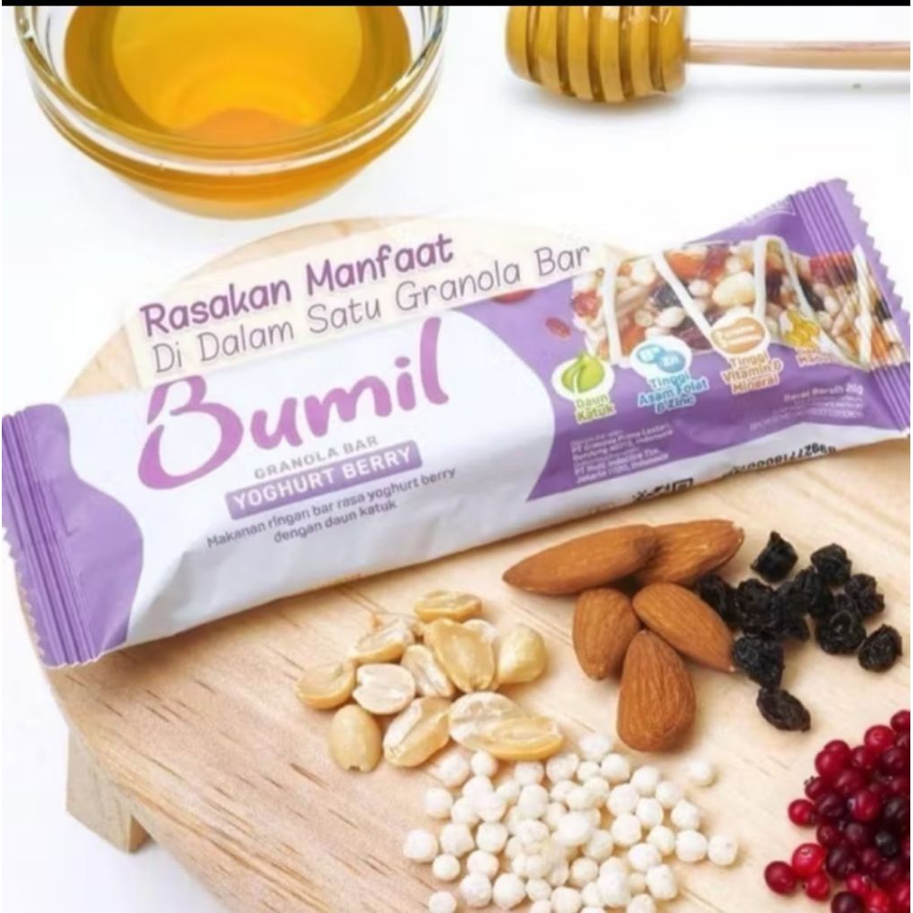 

Bumil - Granola Bar Yoghurt Berry / Healthy Granola Bar / Cimilan Bumil 26gr