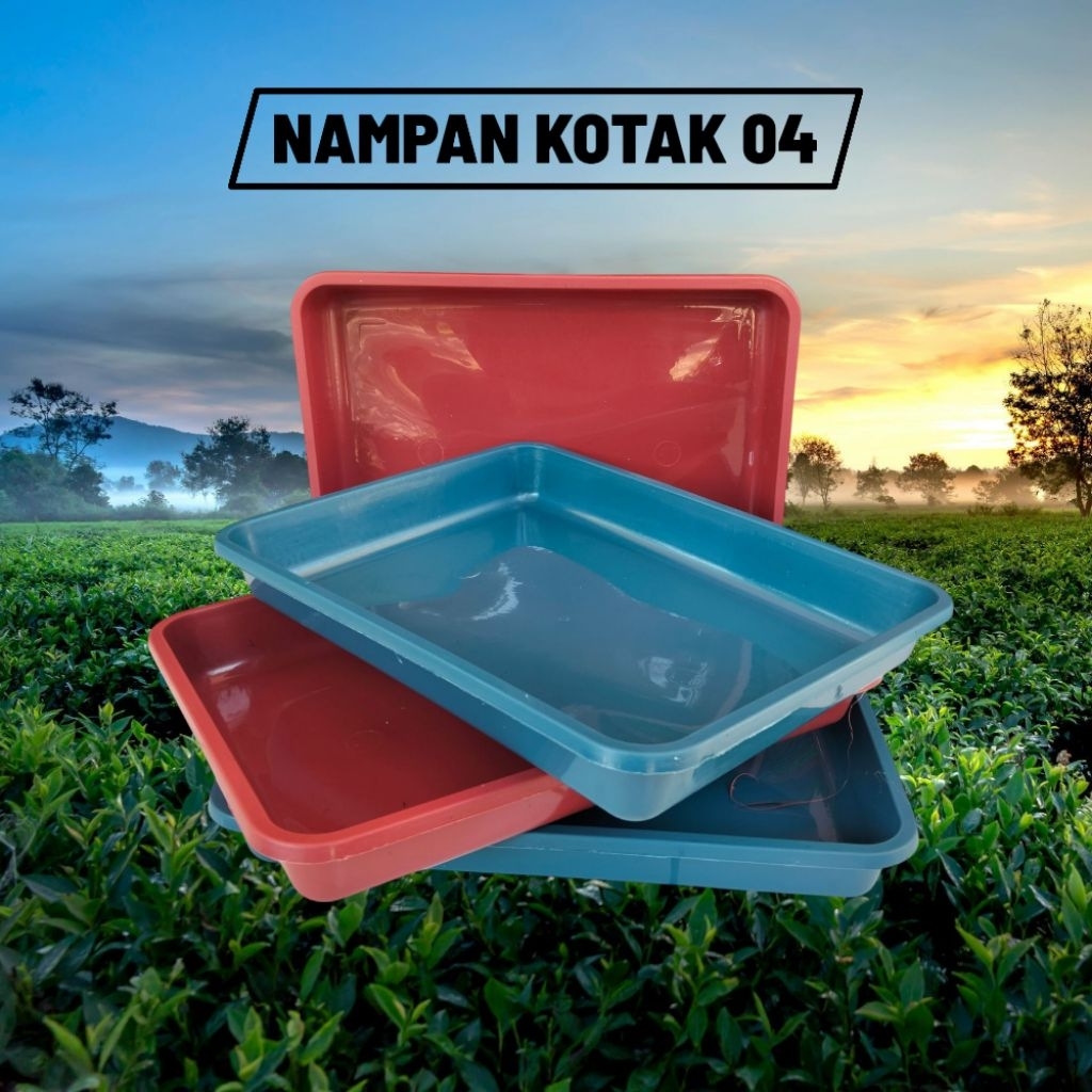nampan plastik kotak 04 / lengser plastik / lengser kotak / baki plastik