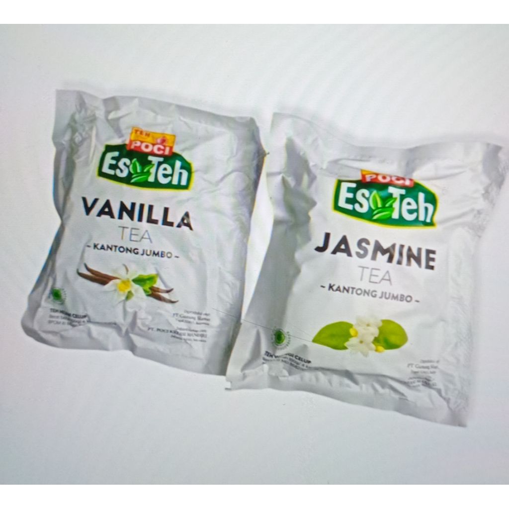 

Teh poci jasmine vanila, teh celup jumbo 100gr per bungkus