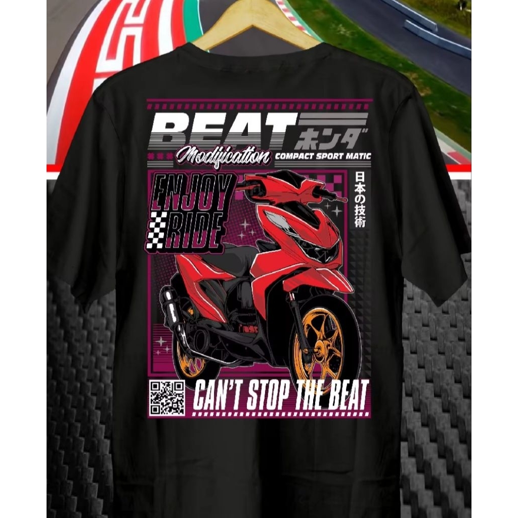 kaos motor Beat // Baju Beat // Kaos Beat Deluxe//beat f1//beat street