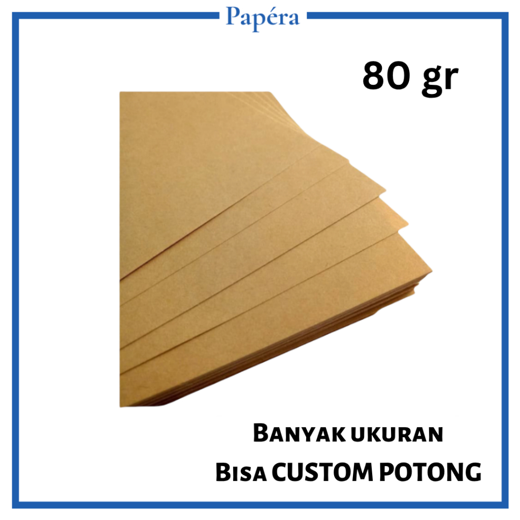 

Kertas Coklat Samson Kraft 80gr Buat Alas Kaki atau Kertas Bungkus