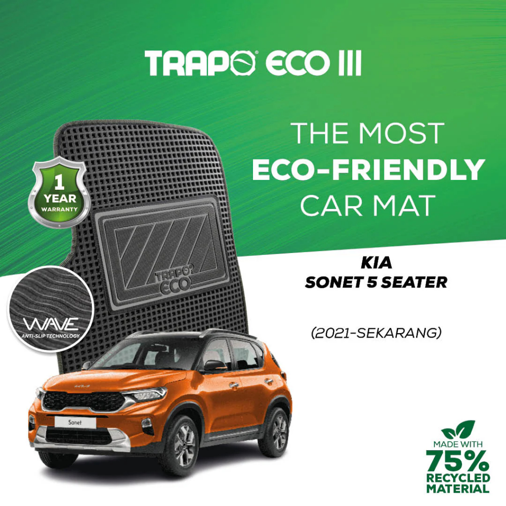 Karpet Trapo ECO III Kia Sonet 5 Seater (2021-Sekarang) Karpet Kia Sonet 5 Seater