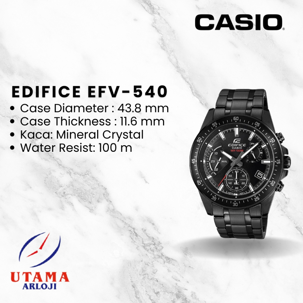CASIO Edifice EFV-540DC Jam Tangan Chronograph Pria