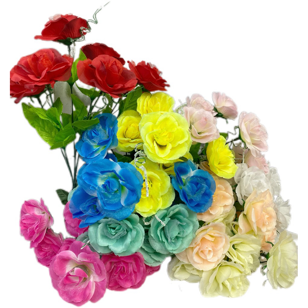 Bunga mawar palsu buket artificial imitasi dekorasi lamaran pernikahan hiasan wisuda lamaran seserah