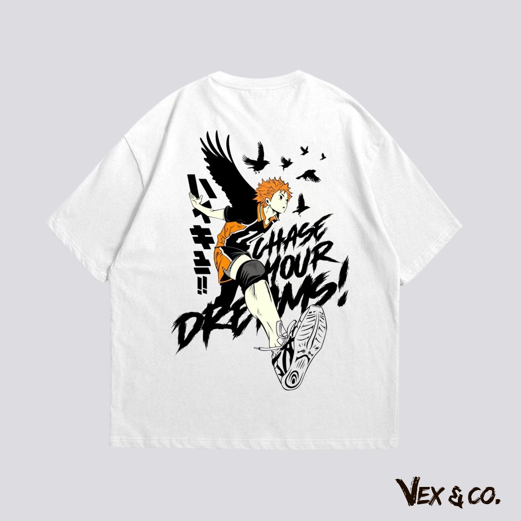 Vex & Co. | Vexnime - Kaos Haikyuu | Kaos Hinata Shouyou | Pria Wanita Cotton Combed 24s