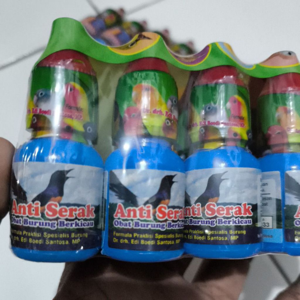 Anti serak obat untuk burung berkicau original dr edi