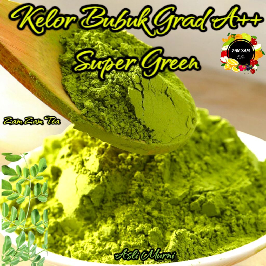 

Daun Kelor Bubuk Organik 1kg/Kelor Bubuk Murni 1Kg