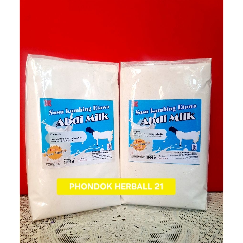 

Susu Kambing Etawa Bubuk Abdi Milk 1kg (Vanilla )