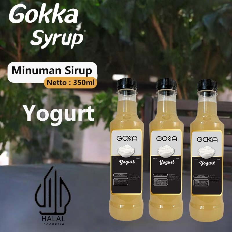 

GOKKA Syrup Minuman Sirup / Sirup Yogurt / 350ml Sirup Yogurt