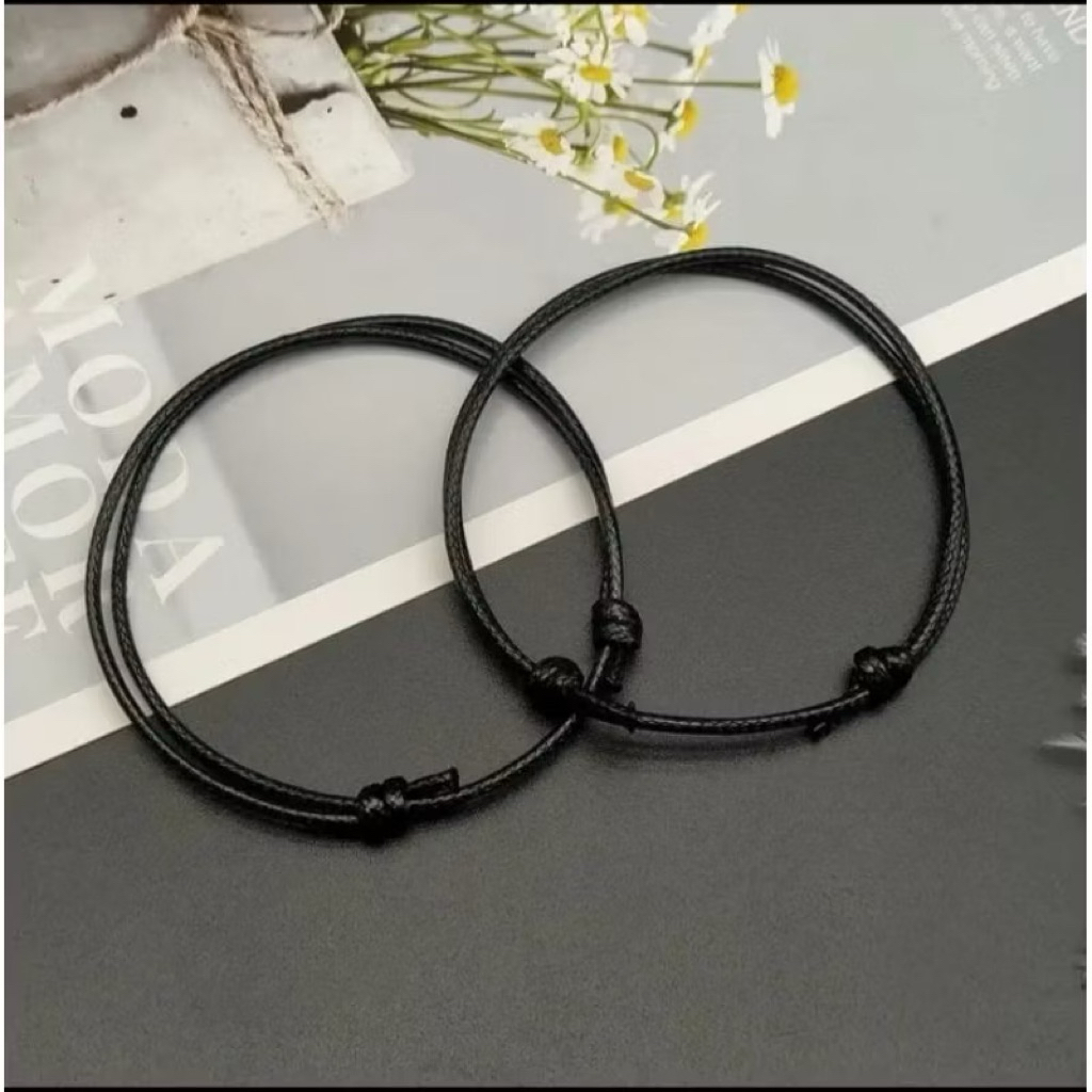 (BISA COD) BAHAN KULIT GELANG TALI KOREA POLOS MURAH