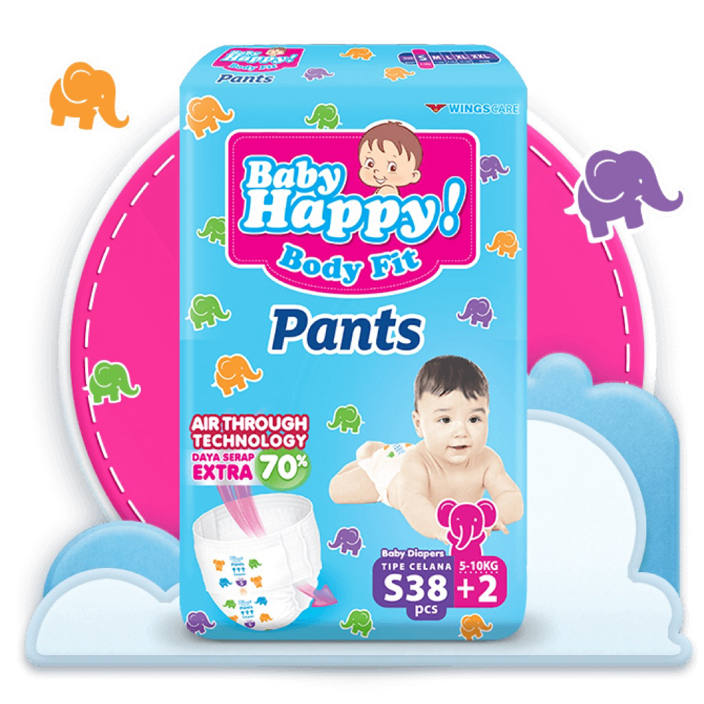 PROMO 2 ball BABY HAPPY TERMURAH POPOK BABY HAPPY