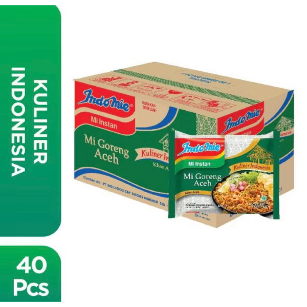 

1 Dus isi 40 pcs Indomie Mie Goreng Aceh