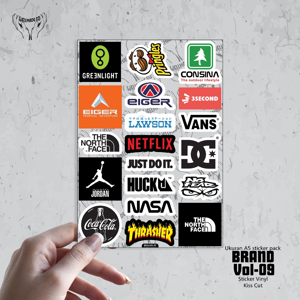 

Sticker Pack BRAND Tumblr Helm Laptop Lokal VOL9 FULL COLOUR