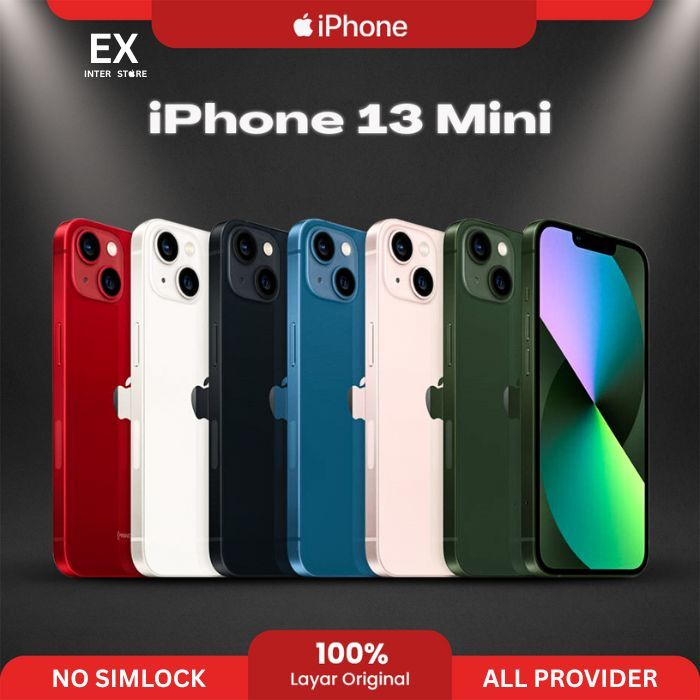 EX Inter IPHONE 13 MINI 128GB 256GB  Bisa ALL SIM Good Condition Best Quality 100% Ori No Simlok No 