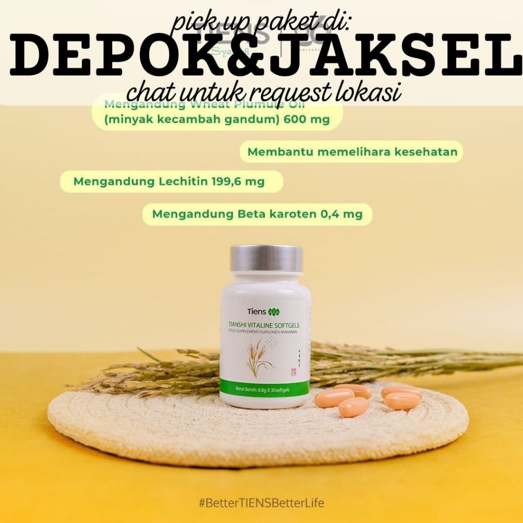 Vitaline Softgel Capsules TCM Herbal Premium China Tiongkok Fitofarmaka | Tianshi Vitaline | Dikirim