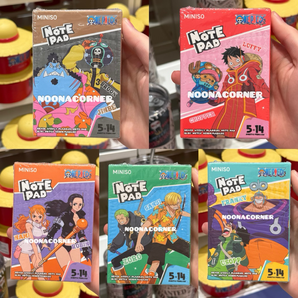 

Ay00! Miniso x One Piece 2.0 Boxed Weekly Planning Note Pad One Piece Classic Collections (Luffy