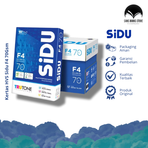 

Kertas HVS Sidu F4 70Gsm 500 Sheets