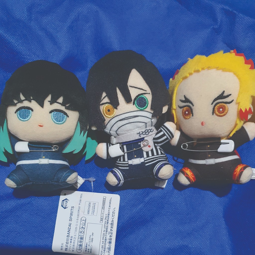 Boneka Demon Slayer Ds Pin Muichiro Tokito Obanai Rengoku Plush Kimetsu no yaiba Original
