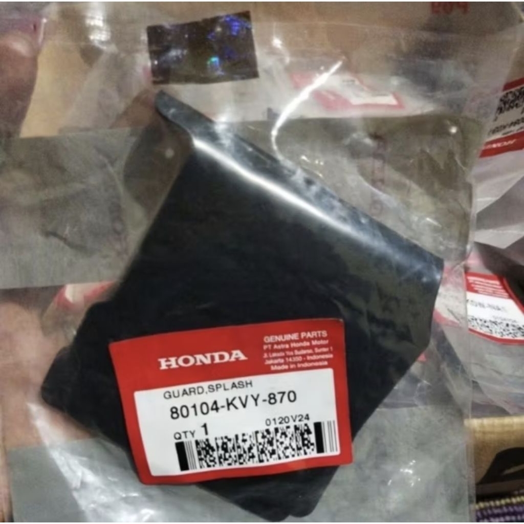 Karet spakbor kolong belakang Honda Beat Karburator2008 -2012 Ori AHM 80104-KVY-870