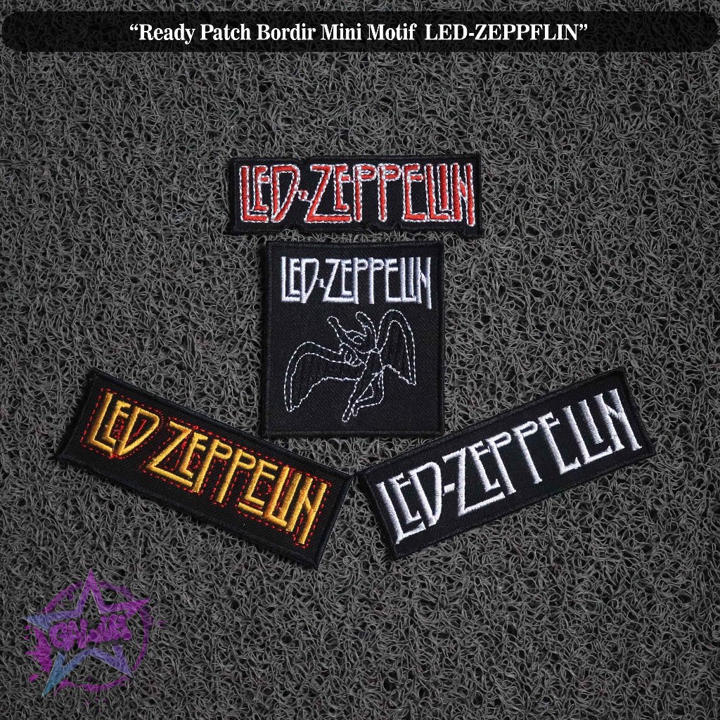 PATCH MUSIK EMBLEM BORDIR LEDZEFFPLIN PATCH BORDIR BAND / PATCH BORDIR BAND LEDZEFFPLIN