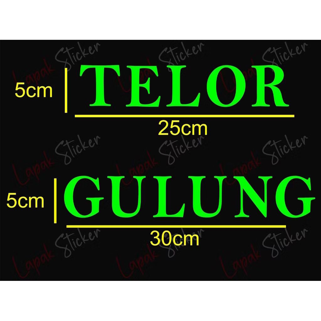 

sticker TELOR GULUNG gerobak dan etalase