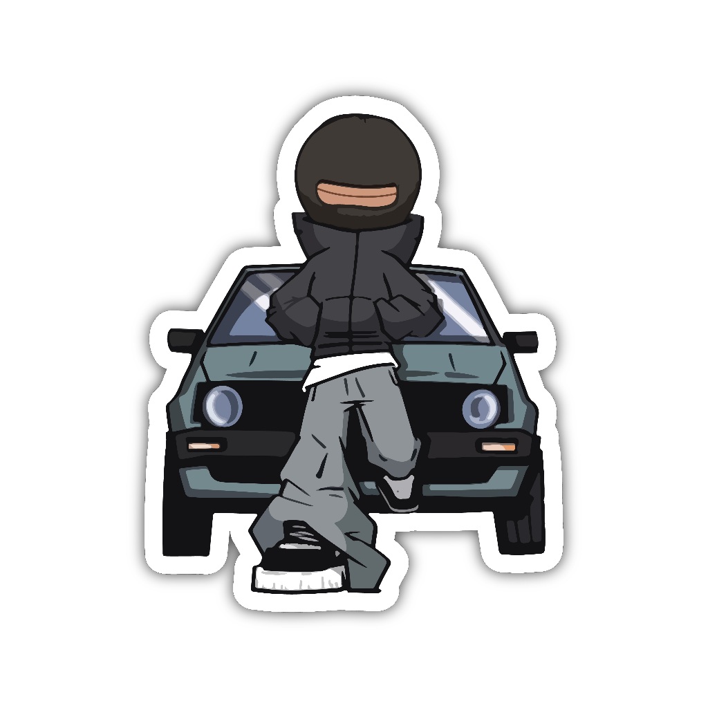 

ZV036 sticker karakter kartun anime aesthetic, stiker vinyl satuan