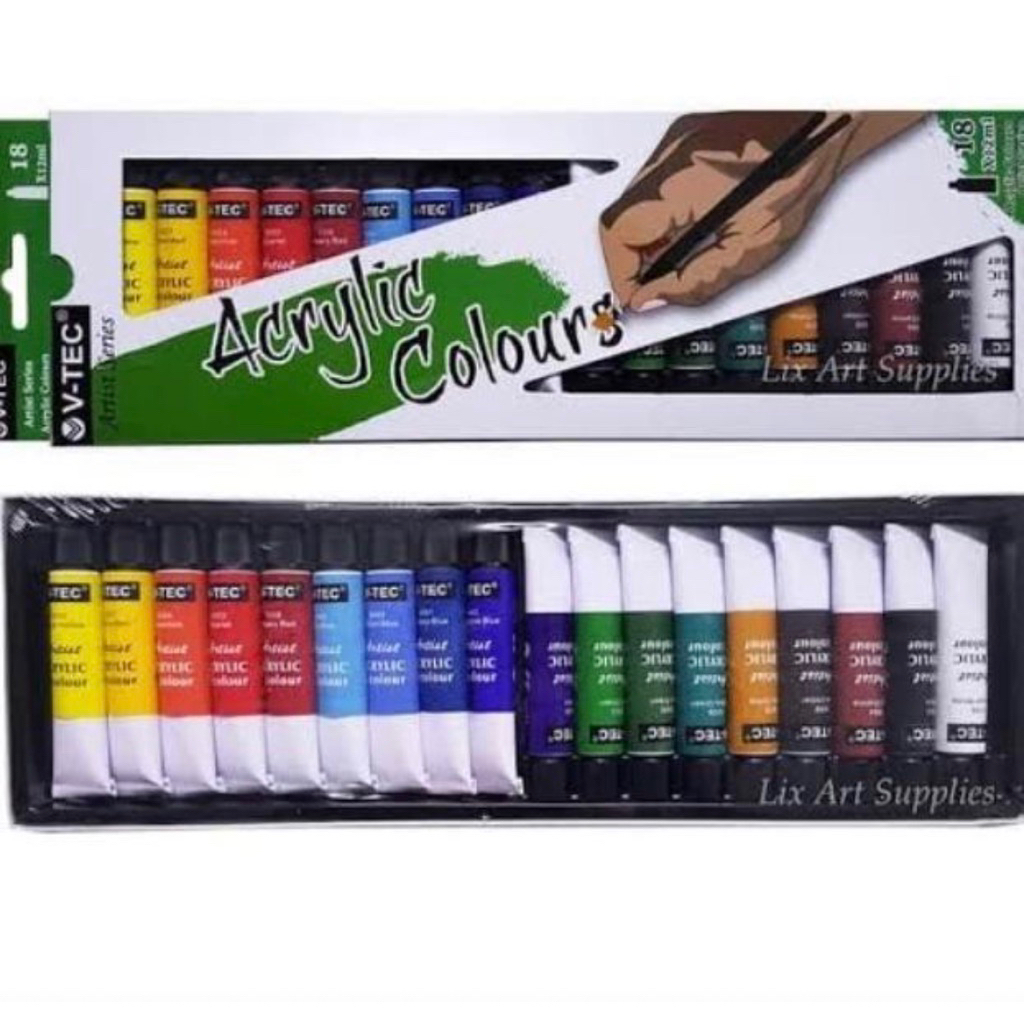 

Cat Acrilik V-tec 18 Warna