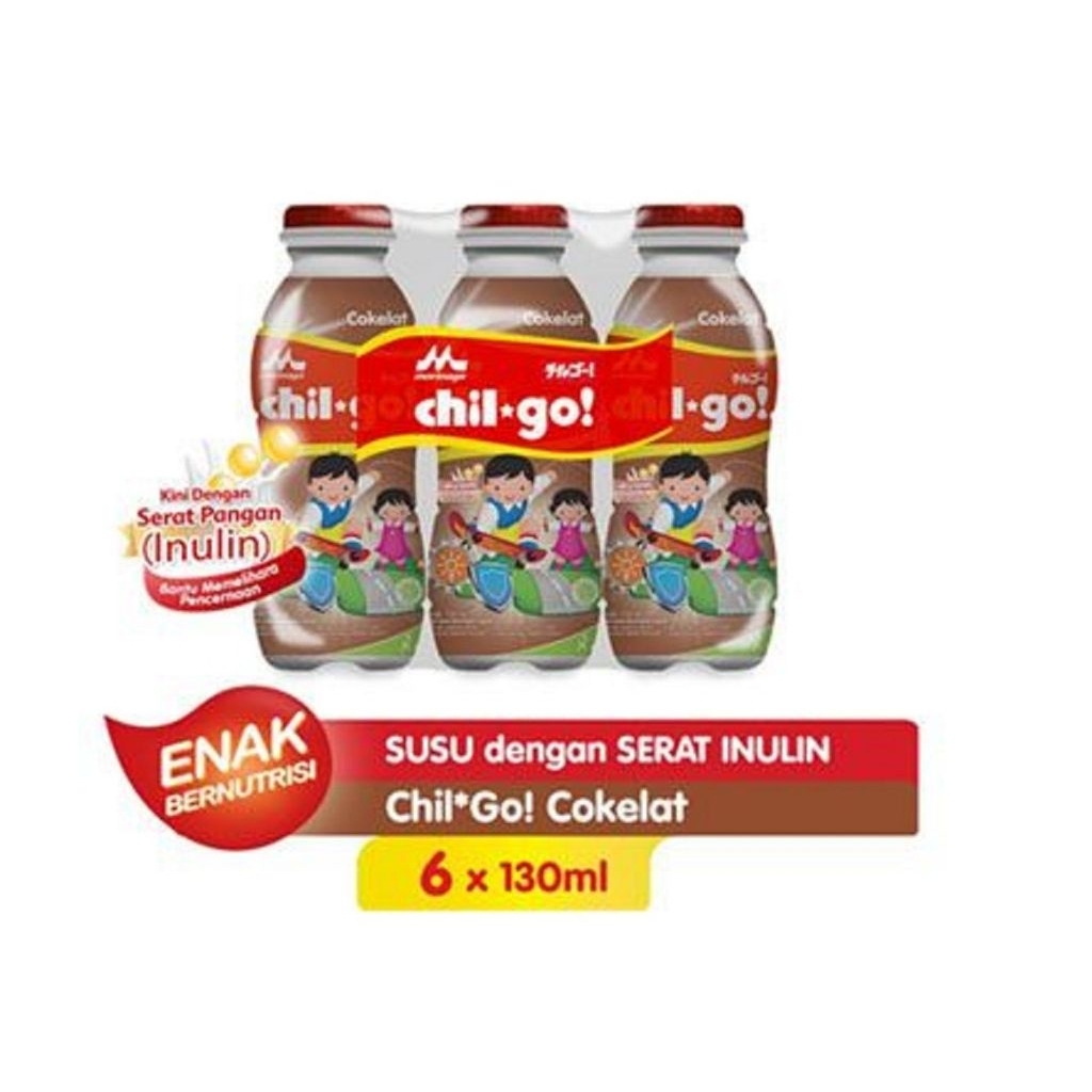 

Morinaga Chil Go Cokelat 6x130ml (Kemasan Pack)
