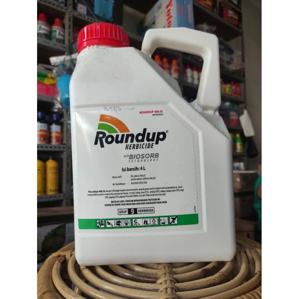 Racun rumput sistemik herbisida sistemik, ROUNDUP 486SL 4L
