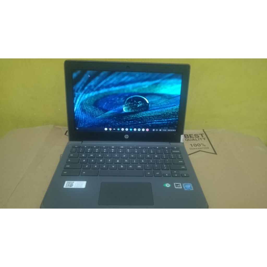 Laptop HP Chromebook 11 G8 Intel Celeron N4120 Ram 4GB Storage 2GB Touchscreen ✅Google play store ✅