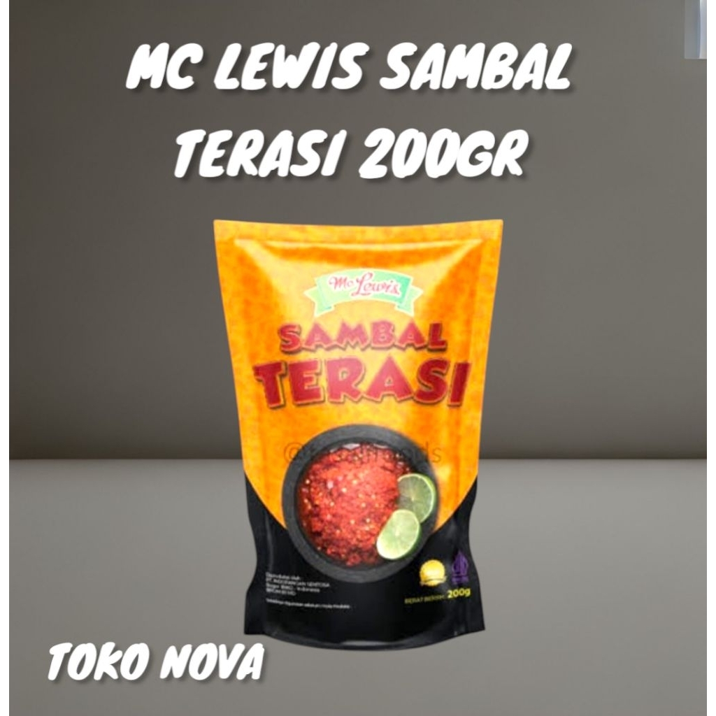 

MC LEWIS SAMBAL TERASI KEMASAN 200GR