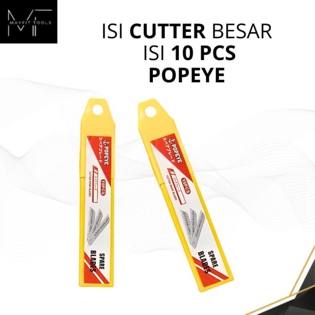 

Popeye Refill/Isi Cutter Besar isi 10 pcs