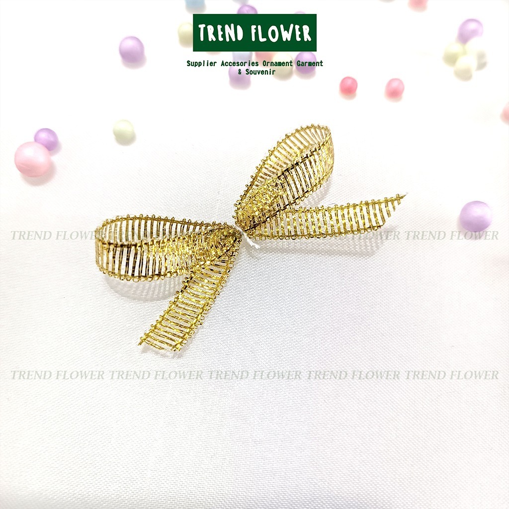 

[PER GROSS] Pita kecil 1/4 gliter gold silver PER GROSS pita hiasan souvenir hampers pita seserahan langsung tempel