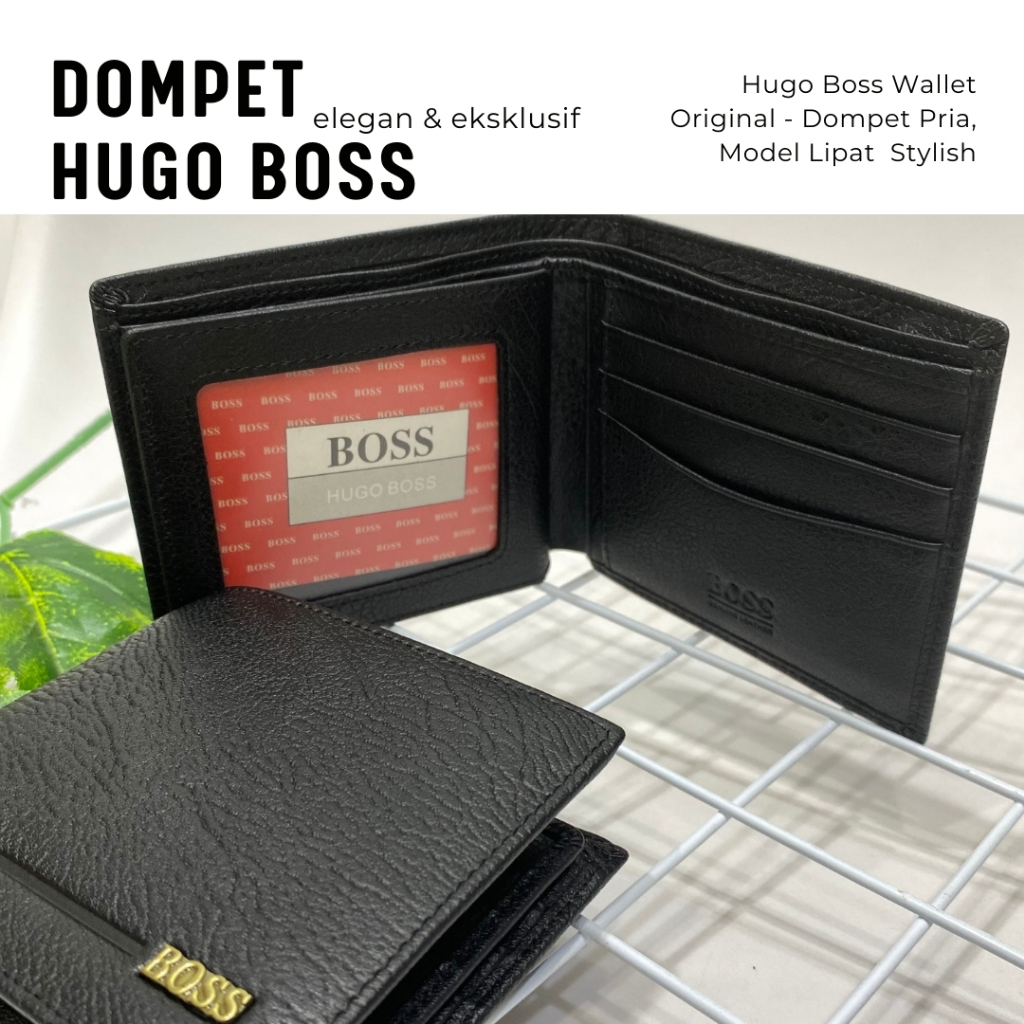 Dompet Hugo Boss Original - Pria Model Lipat Stylish