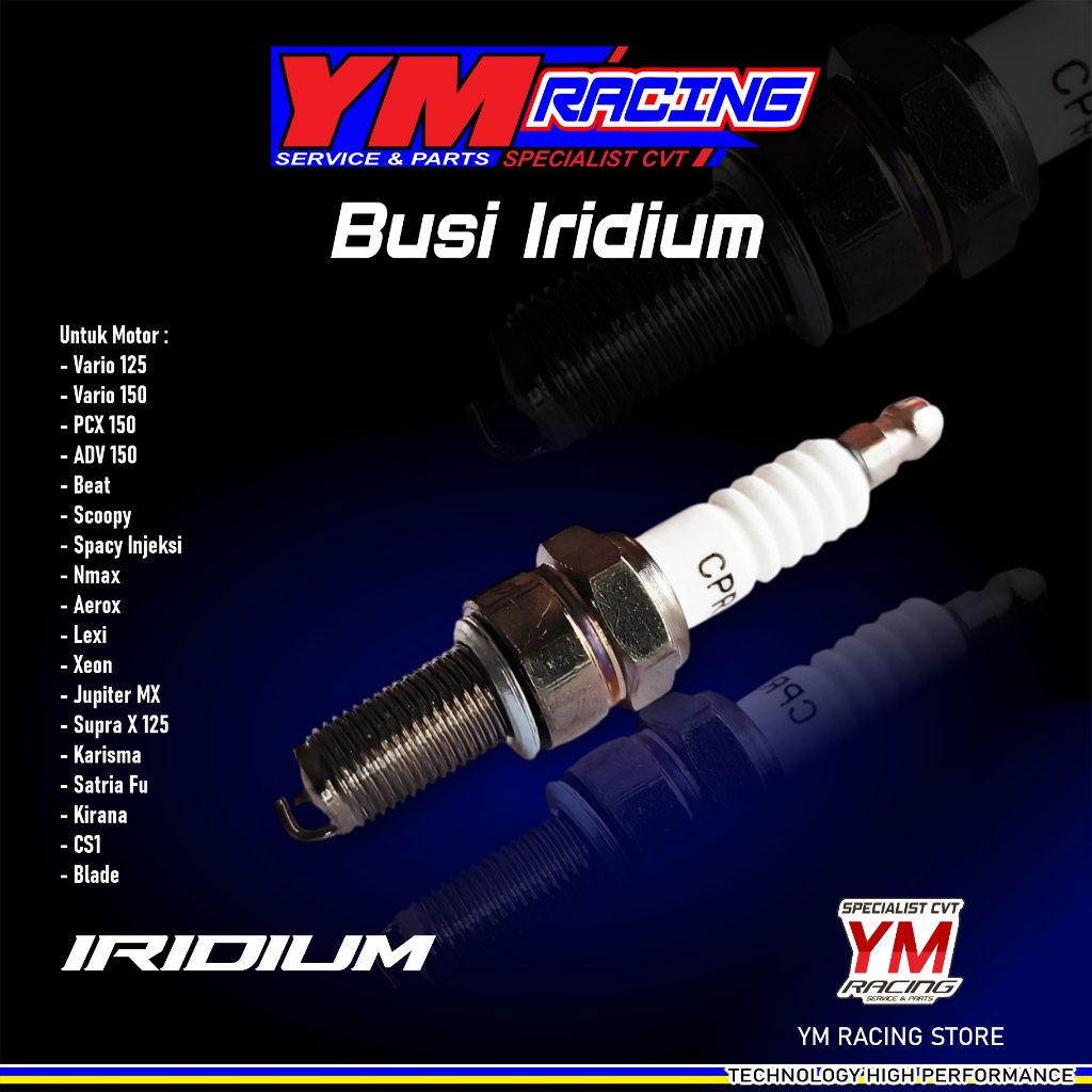 BUSI BEAT IRIDIUM YM RACING / BUSI IRIDIUM VARIO 125 | BUSI RACING XRIDE ( BUSI FINO IRIDIUM ) BUSI 