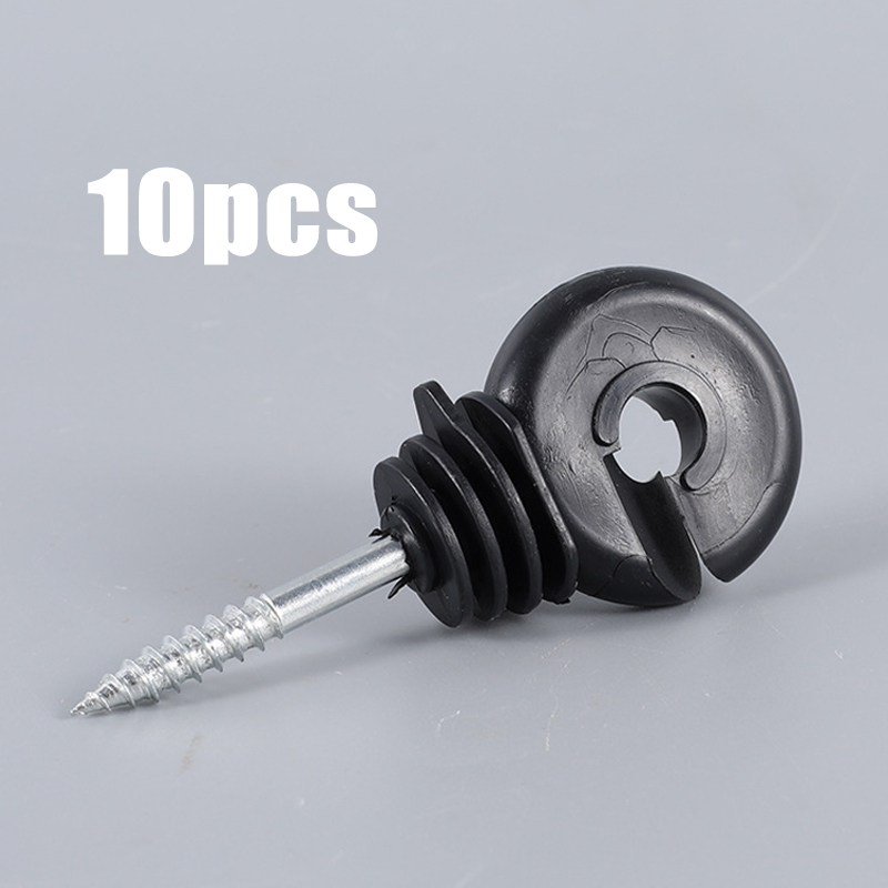 10 Pcs Isolator Pagar Listrik Insulator Pagar Listrik Accessories Ring Kawat Pagar Listrik Kejut