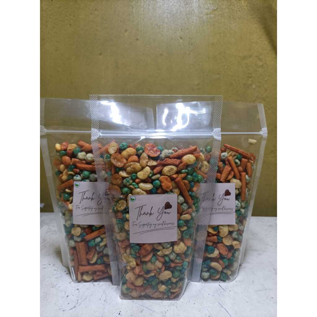 

BISA COD! MIX NUTS I CAMPURAN kacang tanah, almond, walnut, kacang Brazil, kacang mete, hazelnut - KEMASAN POUCH CEMILAN ENAK