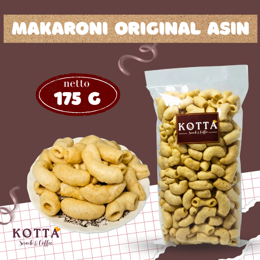 

Makaroni Original Asin 175 gram