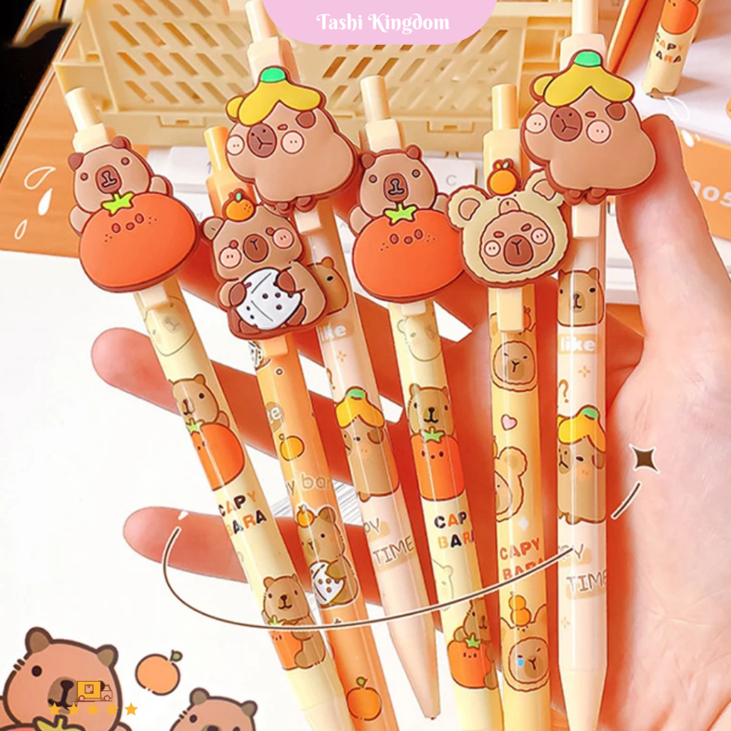 

Pensil capybara premium mekanik 0,5mm alat tulis capibara 1 seri 4 motif pencil cetekan karakter