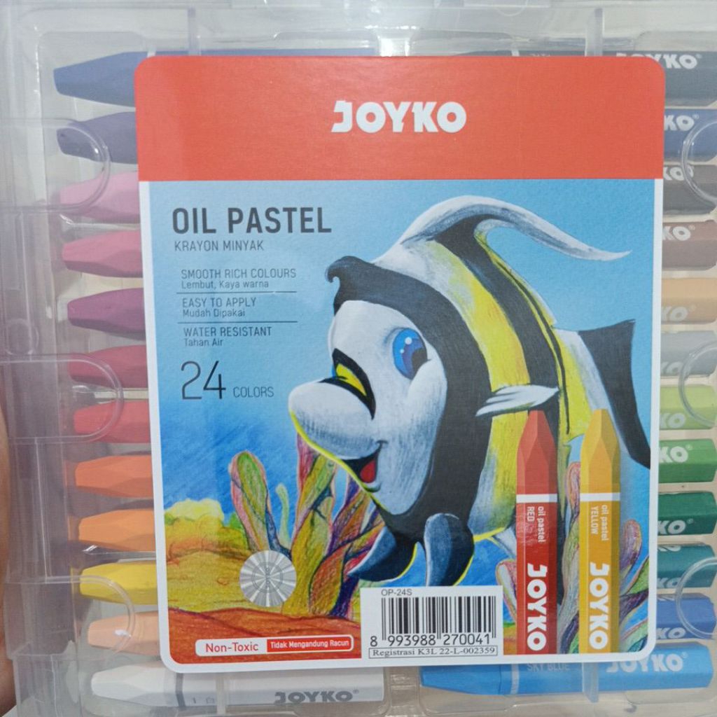 

[6 PCS] CRAYON JOYKO OIL PASTEL 24 WARNA