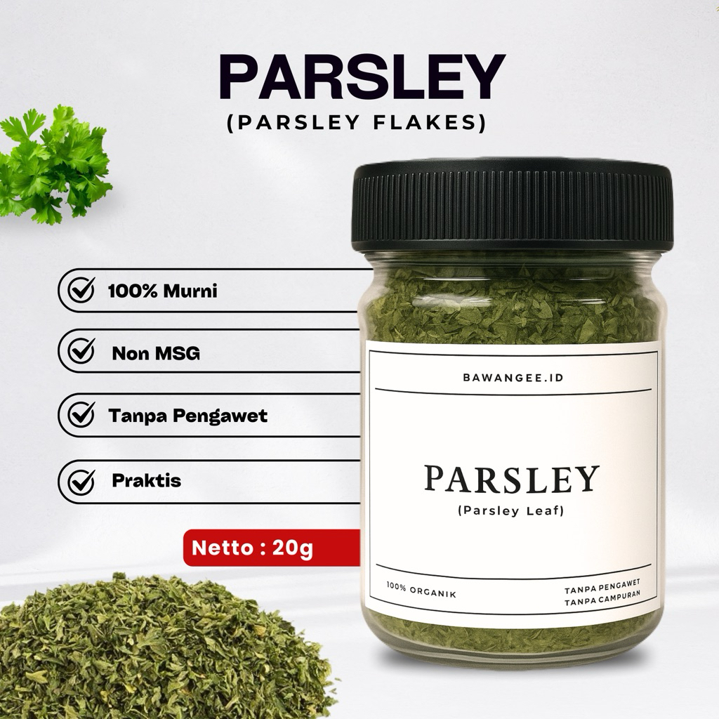 

Daun Parsley Kering Bubuk / Parsley Leaves / Dried Parsley 20gr