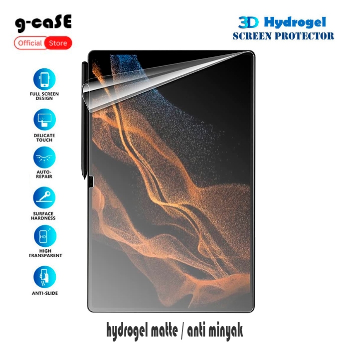 G-caSE Hydrogel Matte Tab Infinix X Pad Xpad 20 20Pro 30 30E E Pro Gt Anti Gores Jelly Full Screen P